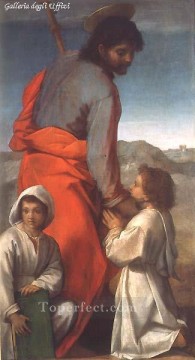 St James with Two Children renaissance mannerism Andrea del Sarto Oil Paintings